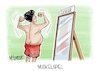 Cartoon: Muskelspiel (small) by Mirco Tomicek tagged china,taiwan,militär,militärübung,übung,insel,amtsantritt,cartoon,karikatur,pressekarikatur,mirco,tomicek