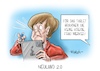 Cartoon: Neuland 2.0 (small) by Mirco Tomicek tagged angela,merkel,schule,gipfel,schulgipfel,bildung,bildungsgipfel,corona,zeit,covid19,digitalisierung,digital,unterricht,esken,spd,bund,länder,berlin,pandemie,video,digitalpakt,pakt,förderprogramm,aufbau,infrastruktur,it,cartoon,karikatur,mirco,tomicek