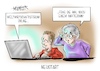 Cartoon: Neustart (small) by Mirco Tomicek tagged weltwirtschaftsforum,welt,wirtschafts,forum,corona,krise,pandemie,covid19,virtuell,digital,online,webcam,video,live,stream,krisen,neustart,angela,merkel,zukunft,menschheit,impfung,impfungen,impfstoff,impftermin,termin,terminvergabe,impfzentren,cartoon,karikatur,pressekarikatur,mirco,tomicek