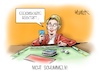 Cartoon: Nicht schummeln! (small) by Mirco Tomicek tagged franziska,giffey,spd,doktortitel,titel,doktor,amt,bundesfamilienministerin,ministerin,diskussionen,aberkennung,aberkannt,entlassung,angela,merkel,monopoly,familie,kinder,schule,cartoon,karikatur,pressekarikatur,mirco,tomicek