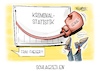 Cartoon: Schlagzeilen (small) by Mirco Tomicek tagged polizeistatistik,polizei,statistik,gewalt,gewalttaten,gewaltstatistik,kriminalität,kriminalstatistik,nancy,faeser,karikatur,pressekarikatur,cartoon,mirco,tomicek