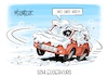 Cartoon: Schleuderkurs (small) by Mirco Tomicek tagged bundesregierung,regierung,haushalt,etat,haushaltetat,finanzen,geld,ampel,koalition,ampelkoalition,schnee,eis,glatteis,schneechaos,straße,auto,vereist,cartoon,karikatur,pressekarikatur,mirco,tomicek