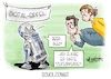 Cartoon: Scholzomat (small) by Mirco Tomicek tagged zeitenwende,wort,des,jahres,olaf,scholz,kanzler,digital,gipfel,bundesregierung,digitalisierung,projekte,zukunft,berlin,star,wars,r2d2,cartoon,karikatur,pressekarikatur,mirco,tomicek