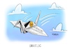 Cartoon: Sinkflug (small) by Mirco Tomicek tagged lufthansa,kündigung,betriebsbedingt,stellen,weltweit,corona,krise,covid19,entlassung,entlassen,kündigungen,arbeiter,sinkflug,flugzeug,flug,unternehmen,konjunktur,arbeit,arbeitslos,arbeitslosigkeit,origami,kranich,karikatur,cartoon,mirco,tomicek