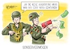 Cartoon: Sondervermögen (small) by Mirco Tomicek tagged lambrecht,sondervermögen,sonder,vermögen,bundeswehr,militär,bundeswehrsoldat,soldaten,bundestag,geld,100,milliarden,euro,finanzierung,truppen,cartoon,karikatur,pressekarikatur,mirco,tomicek