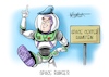 Cartoon: Space Ranger (small) by Mirco Tomicek tagged space,center,ramstein,rheinland,pfalz,weltraum,weltall,all,nato,aufrüstung,verteidigung,raumfahrt,satellite,deutschland,ranger,raumfahrer,gefahr,bedrohung,bedrohungen,toy,story,pixar,cartoon,karikatur,pressekarikaturen,mirco,tomicek