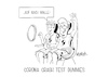 Cartoon: Test Urlauber (small) by Mirco Tomicek tagged urlaub,reise,reisen,urlauber,ferien,2020,mallorca,spanien,malle,test,reisewarnung,reisewarnungen,flugzeug,flug,crash,dummies,hotel,corona,covid19,virus,sicherheit,schutz,karikatur,mirco,tomicek,cartoon