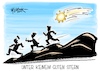 Cartoon: Unter keinem guten Stern (small) by Mirco Tomicek tagged heilige,drei,könige,königstreffen,königssingen,sternsinger,sternsingen,corona,variante,varianten,covid,mutation,china,angst,sorge,krise,welle,infektionswelle,cartoon,karikatur,pressekarikatur,mirco,tomicek