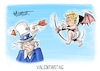 Cartoon: Valentinstag (small) by Mirco Tomicek tagged donald,trump,supreme,court,immunität,ex,präsident,präsidentschaftswahl,wahl,wahlen,usa,amerika,uncle,sam,valentin,valentinstag,amor,cartoon,karikatur,pressekarikatur,mirco,tomicek