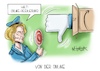 Cartoon: Von der Online (small) by Mirco Tomicek tagged eu,online,regulierung,regeln,digital,digitale,märkte,entwurf,entwürfe,europa,europäische,kommission,ursula,von,der,leyen,services,act,commerce,shops,shopping,web,website,webseiten,facebook,amazon,händler,plattformen,plattform,richtlinien,social,media,apple,google,recht,rechte,cartoon,karikatur,pressekarikatur,mirco,tomicek