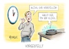 Cartoon: Vorgestellt (small) by Mirco Tomicek tagged sommerzeit,winterzeit,uhren,verstellt,vorgestellt,zeit,zeitumstellung,sommer,winter,wecker,uhrzeit,alexa,cartoon,karikatur,pressekarikatur,mirco,tomicek