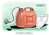 Cartoon: Zukunfts-Modell (small) by Mirco Tomicek tagged verbrenner,aus,2035,eu,europa,verbrennungsmotoren,motoren,motor,auto,autos,kfz,elektroauto,elektro,elektroantrieb,tanken,tankstelle,elektrotankstelle,elektronisch,ladeinfrastruktur,laden,infrastruktur,autoindustrie,benzin,diesel,solar,umwelt,umweltschutz,klimawandel,cartoon,karikatur,pressekarikatur,mirco,tomicek