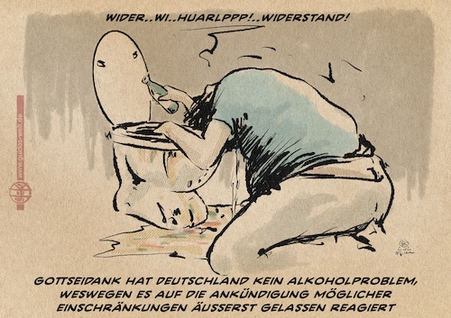 Cartoon: Alkoholverbot (medium) by Guido Kuehn tagged alkoholverbot,alkoholverbot