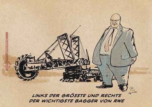 Cartoon: Altmaier will doch nur baggern (medium) by Guido Kuehn tagged altmaier,rwe,braunkohle,garzweiler,altmaier,rwe,braunkohle,garzweiler
