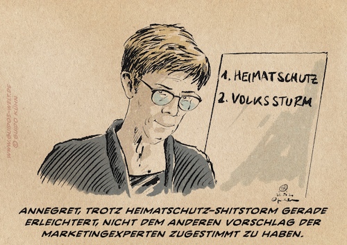Annegret erleichtert Annegret erleichtert