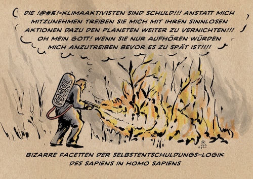 Cartoon: Die Schuld der Aktivisten (medium) by Guido Kuehn tagged klima,krise,menschheit,klugheit,umwelt,zerstörung,planet,aktivisten,klima,krise,menschheit,klugheit,umwelt,zerstörung,planet,aktivisten