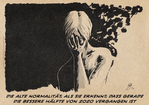 Cartoon: Normalität (medium) by Guido Kuehn tagged corona,normalität,corona,normalität