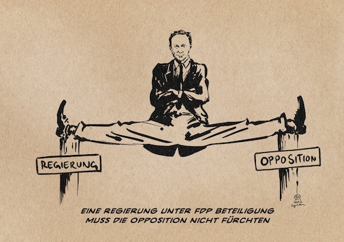 Cartoon: Regierungsopposition (medium) by Guido Kuehn tagged fdp,ampel,regierung,opposition,klima,pandemie,corona,wirtschaft,freiheit,fdp,ampel,regierung,opposition,klima,pandemie,corona,wirtschaft,freiheit