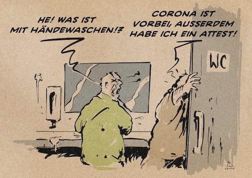Cartoon: Zur Lage der Nation (medium) by Guido Kuehn tagged btw2021,corona,btw2021,corona