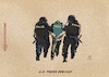 Cartoon: 300 (small) by Guido Kuehn tagged freedom,of,press,usa,police,violence,floyd