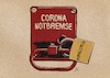 Cartoon: Notbremse (small) by Guido Kuehn tagged corona,covid,laschet,nrw,schulen,notbremse,impfen