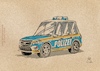 Cartoon: Polizei in Anführungszeichen (small) by Guido Kuehn tagged stuttgart,rassismus,polizei