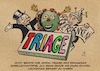 Cartoon: Triage (small) by Guido Kuehn tagged triage,covid,lockdown,notbremse,corona