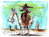 Cartoon: Cowboy (small) by Darek Pietrzak tagged illustration