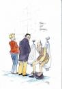 Cartoon: Mann - gut erzogen (small) by Jörg Halsema tagged man,woman,couple,wc,beziehung,partnerschaft