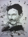 Cartoon: Zombie Tesla (small) by joellestoret tagged indirect,current,science,engineering,nikolai,tesla,zombie