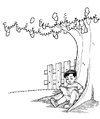 Cartoon: reading (small) by jayson arellano tagged reading