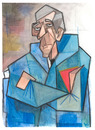 Cartoon: Arsene Wengers puffa jacket (small) by dotmund tagged arsene wenger puffa jacket arsenal english football