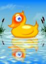 Cartoon: Bubble Quackling (small) by gnurf tagged gnurf,digital,rubber,duck,bubbles,gas