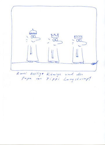 Cartoon: - (medium) by CarolGillert tagged könige,heilig,kindheit,weg