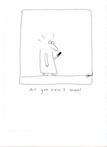 Cartoon: - (medium) by CarolGillert tagged kontakte,dating,distanz,treffen,mala