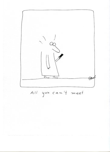 Cartoon: - (medium) by CarolGillert tagged kontakte,dating,distanz,treffen,mala