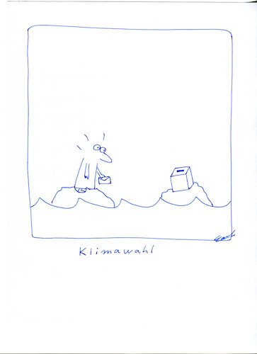 Cartoon: - (medium) by CarolGillert tagged klima,wahl