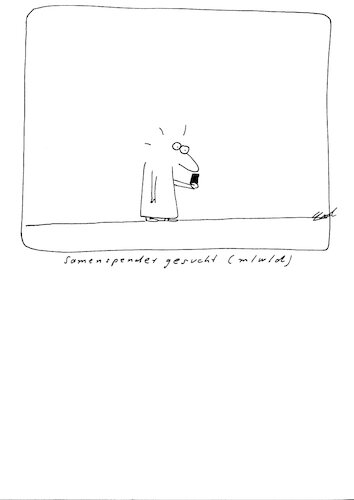 Cartoon: - (medium) by CarolGillert tagged samenspender,männlich,weiblich,divers