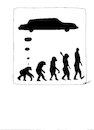 Cartoon: - (small) by CarolGillert tagged evolution,luxus,zukunft