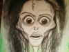 Cartoon: Bellitrix Lastrange (small) by HA Purvis tagged helenabonhamcarter,tim,burton,harrypotter