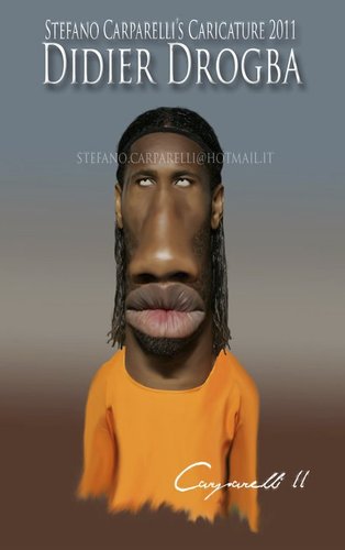 Cartoon: Drogba (medium) by carparelli tagged caricature