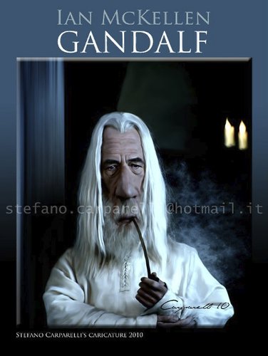 Cartoon: Ian McKellen gandalf (medium) by carparelli tagged caricature