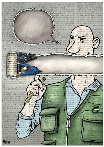 Cartoon: Freedom of press (medium) by miguelmorales tagged freedom,press,expression,justice,newspaper,politicians,human,rights,freedom,press,expression,justice,newspaper,politicians,human,rights