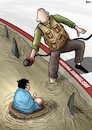 Cartoon: Humanitarian journalism (small) by miguelmorales tagged humanitarian,hournalism,journalist,refugees,news