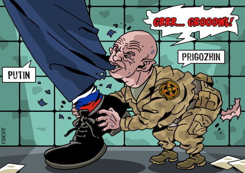 Cartoon: Beware the dog Prigozhin (medium) by Enrico Bertuccioli tagged putin,prigozhin,wagner,ukraine,war,militarycoupinrussia,russia,worldwar,mercenaries,ukrainewar,russiaukrainewar,political,military,politicalcartoon,editorialcartoon,nuclearweapons,nuclearwar,putin,prigozhin,wagner,ukraine,war,militarycoupinrussia,russia,worldwar,mercenaries,ukrainewar,russiaukrainewar,political,military,politicalcartoon,editorialcartoon,nuclearweapons,nuclearwar