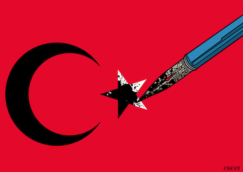 Cartoon: LeMan cartoonists arrested (medium) by Enrico Bertuccioli tagged turkey,leman,satire,politicalsatire,religiousextremism,journalists,cartoons,cartoonists,politicalcartoonist,politicalcartoons,prophet,mohammed,moses,islam,islamism,offense,political,politicalcartoon,editorialcartoon,turkey,leman,satire,politicalsatire,religiousextremism,journalists,cartoons,cartoonists,politicalcartoonist,politicalcartoons,prophet,mohammed,moses,islam,islamism,offense,political,politicalcartoon,editorialcartoon