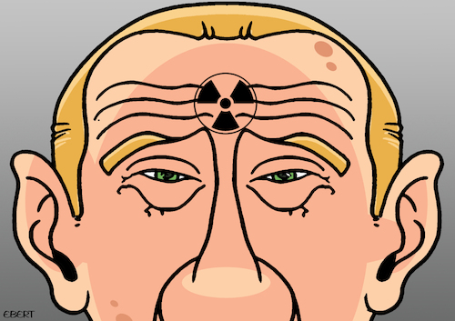 Cartoon: Nuclear Putin (medium) by Enrico Bertuccioli tagged putin,vladimirputin,russia,ukraine,west,war,nuclearwar,nuclearbomb,nuclearweapons,world,destruction,annihilation,planetearth,political,politicalcartoon,editorialcartoon,putin,vladimirputin,russia,ukraine,west,war,nuclearwar,nuclearbomb,nuclearweapons,world,destruction,annihilation,planetearth,political,politicalcartoon,editorialcartoon