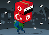 Cartoon: Earthquake in Turkey and Syria (small) by Enrico Bertuccioli tagged earthquake,turkey,syria,tragedy,devastation,destruction,life,death,aid,safety,security,prevention,political,world,global,help,relief,humanbeings,hope,un,europe