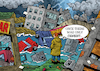 Cartoon: Environmental devastation (small) by Enrico Bertuccioli tagged environment,devastation,cementification,climate,global,warming,nature,ambient,crisis,exploitation,business,money,greed,behaviour,planet,earth,resources,political,soil,destruction,ecology,depletion,pollution,consumption,flood,health