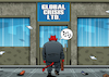 Cartoon: Going to work (small) by Enrico Bertuccioli tagged global,crisis,world,devil,covid19,virus,recession,poverty,evil,work,political,safety,security,progress,evploitation,government
